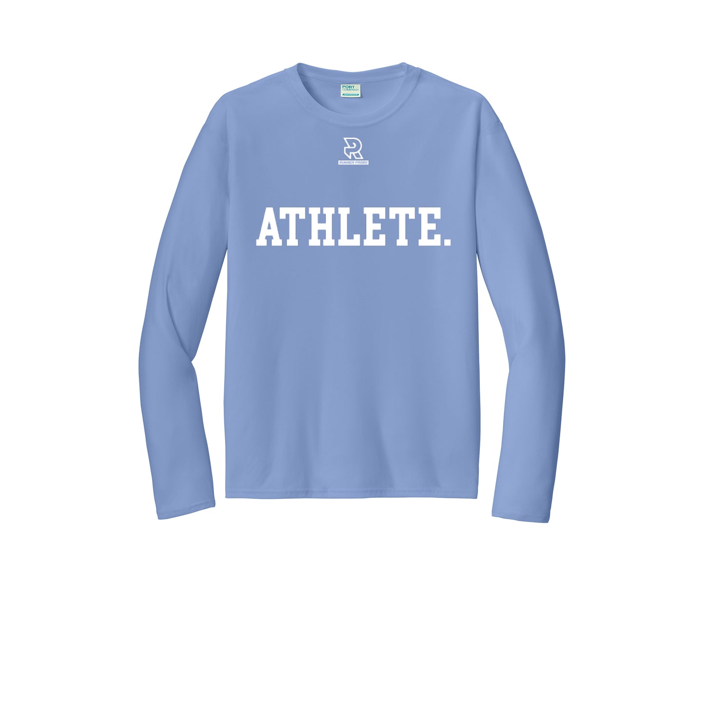 ATHLETE (White) - Long Sleeve Performance Tee