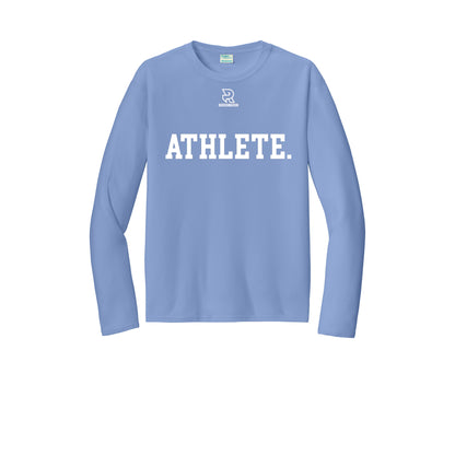 ATHLETE (White) - Long Sleeve Performance Tee