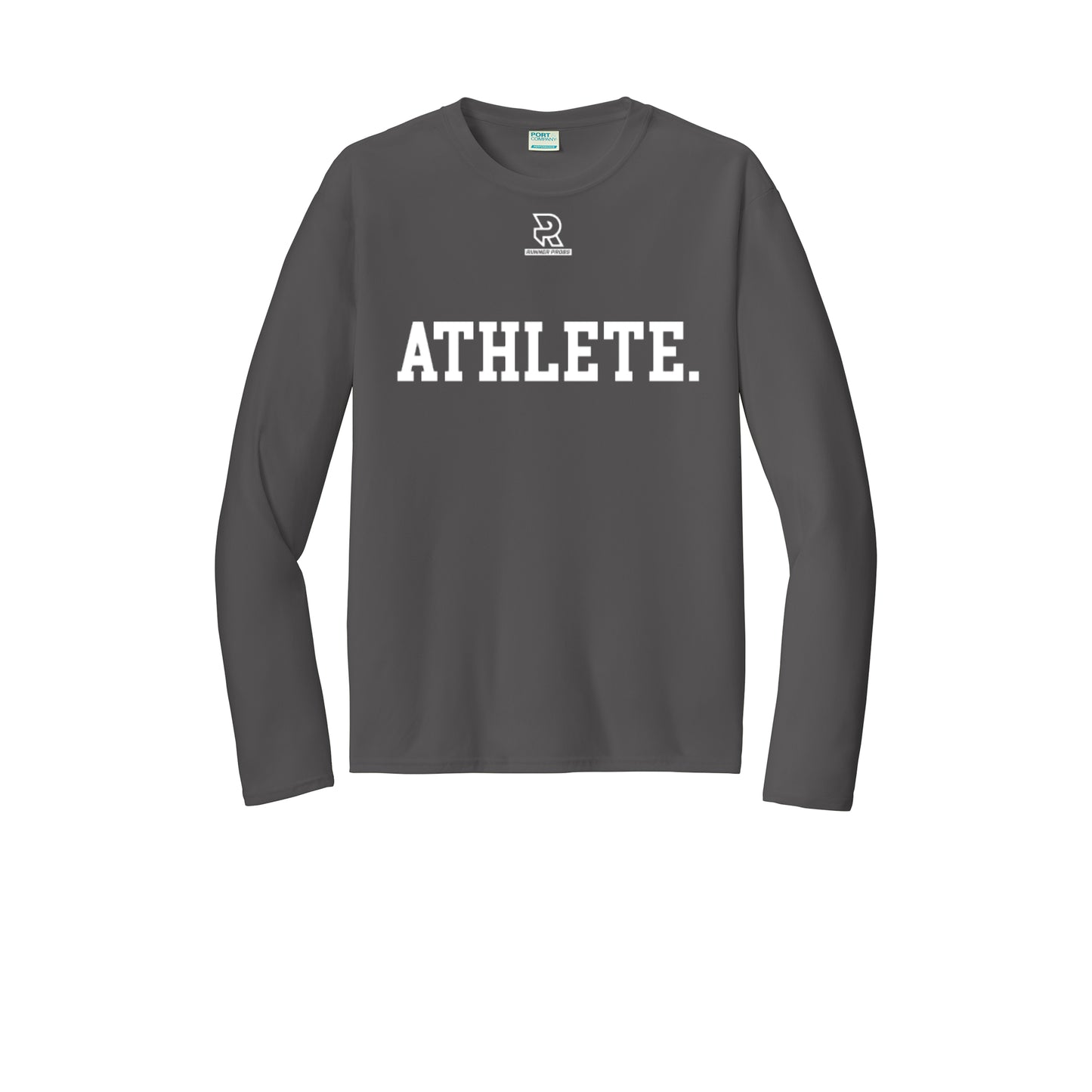 ATHLETE (White) - Long Sleeve Performance Tee