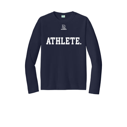 ATHLETE (White) - Long Sleeve Performance Tee