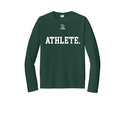 ATHLETE (White) - Long Sleeve Performance Tee