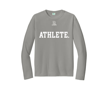 ATHLETE (White) - Long Sleeve Performance Tee