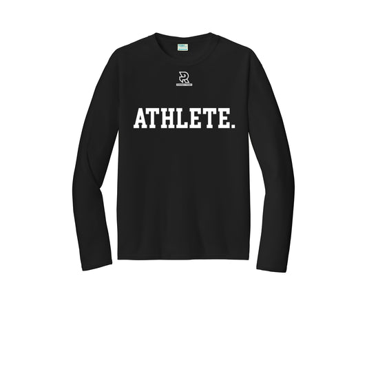 ATHLETE (White) - Long Sleeve Performance Tee