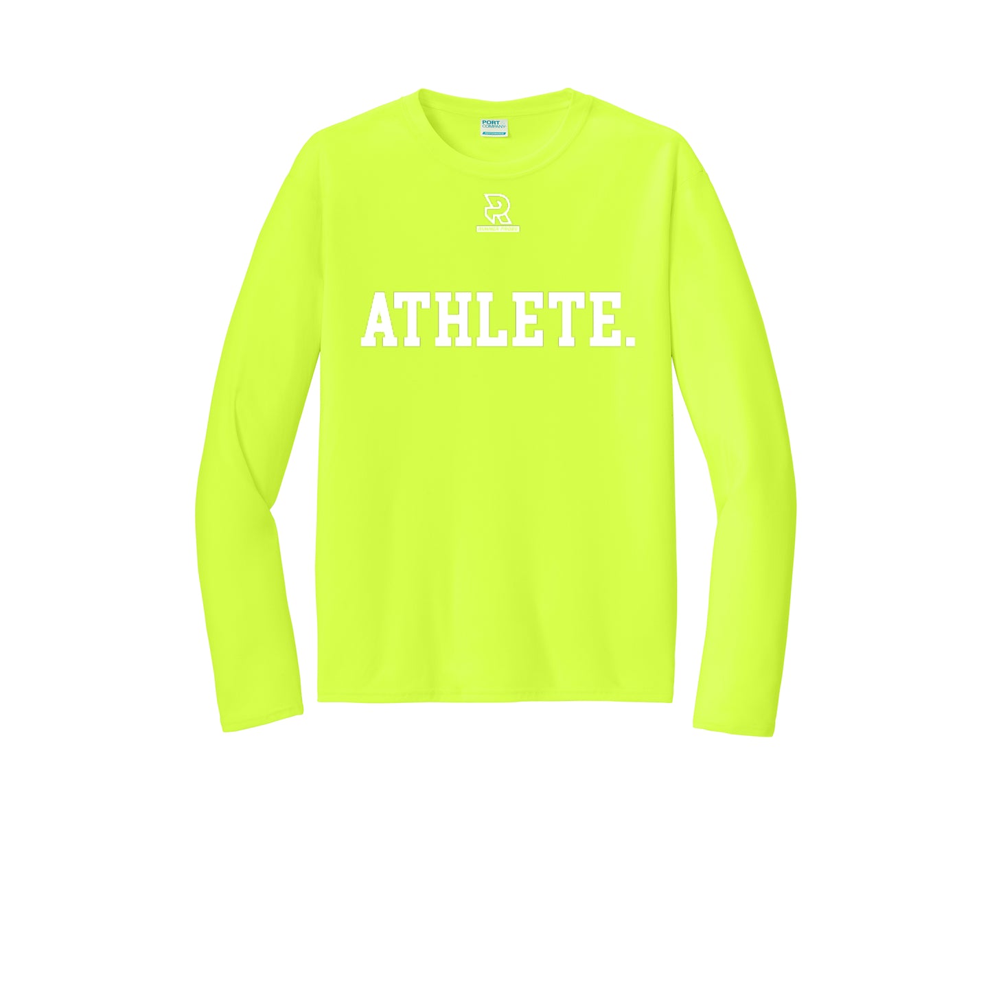 ATHLETE (White) - Long Sleeve Performance Tee