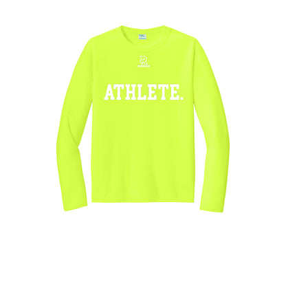 ATHLETE (White) - Long Sleeve Performance Tee