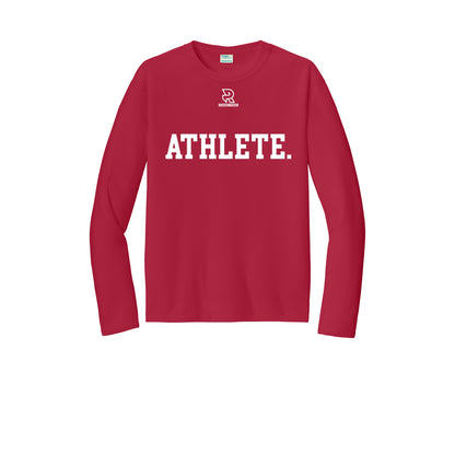 ATHLETE (White) - Long Sleeve Performance Tee