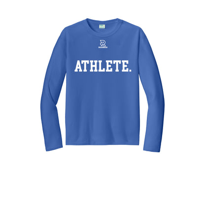 ATHLETE (White) - Long Sleeve Performance Tee