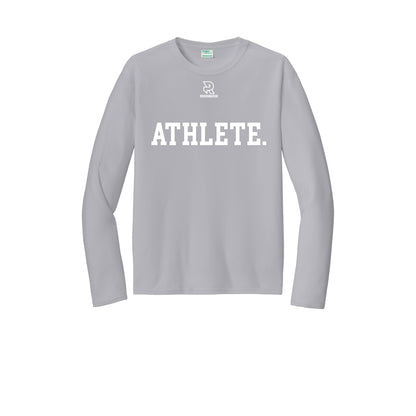 ATHLETE (White) - Long Sleeve Performance Tee