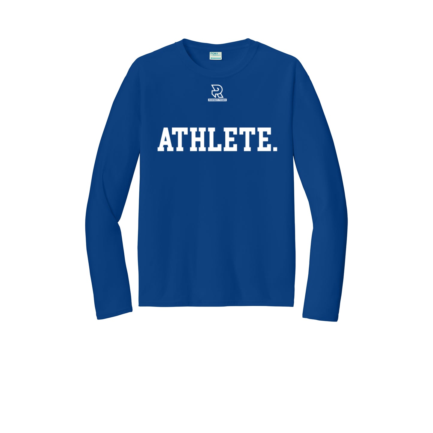 ATHLETE (White) - Long Sleeve Performance Tee