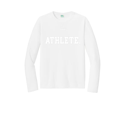 ATHLETE (White) - Long Sleeve Performance Tee