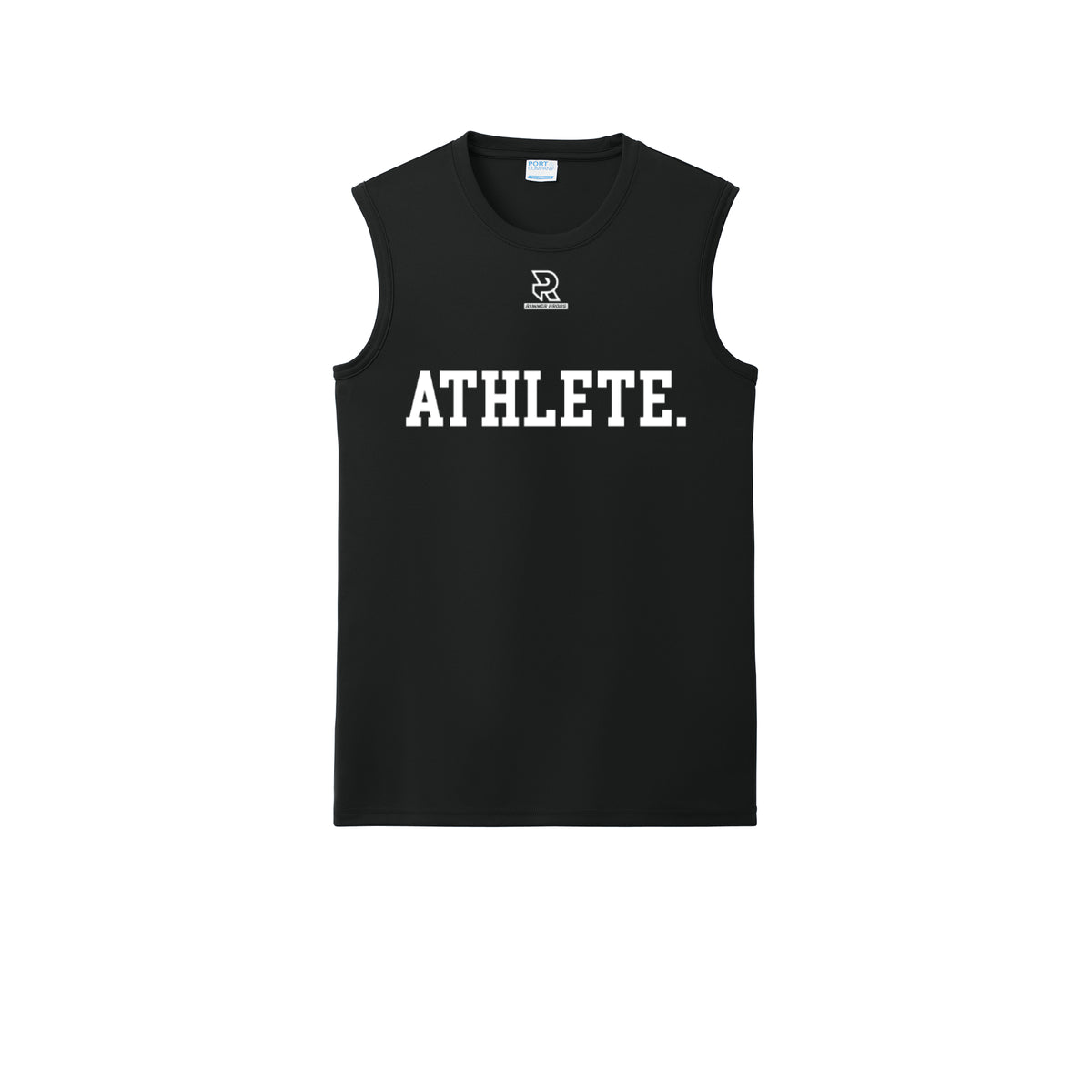 ATHLETE (Black) - Sleeveless Performance Tee