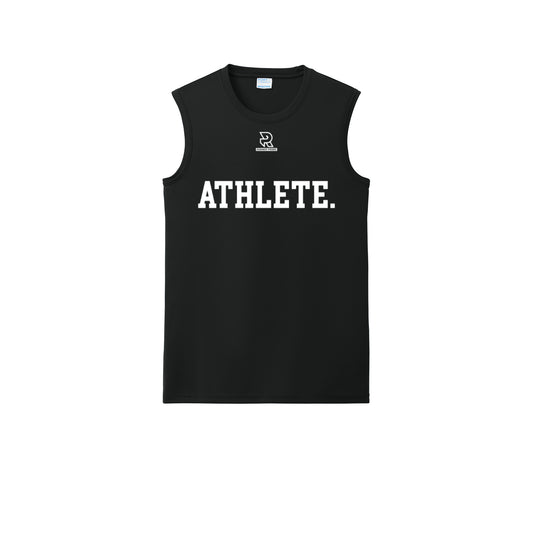 ATHLETE (White) - Sleeveless Performance Tee