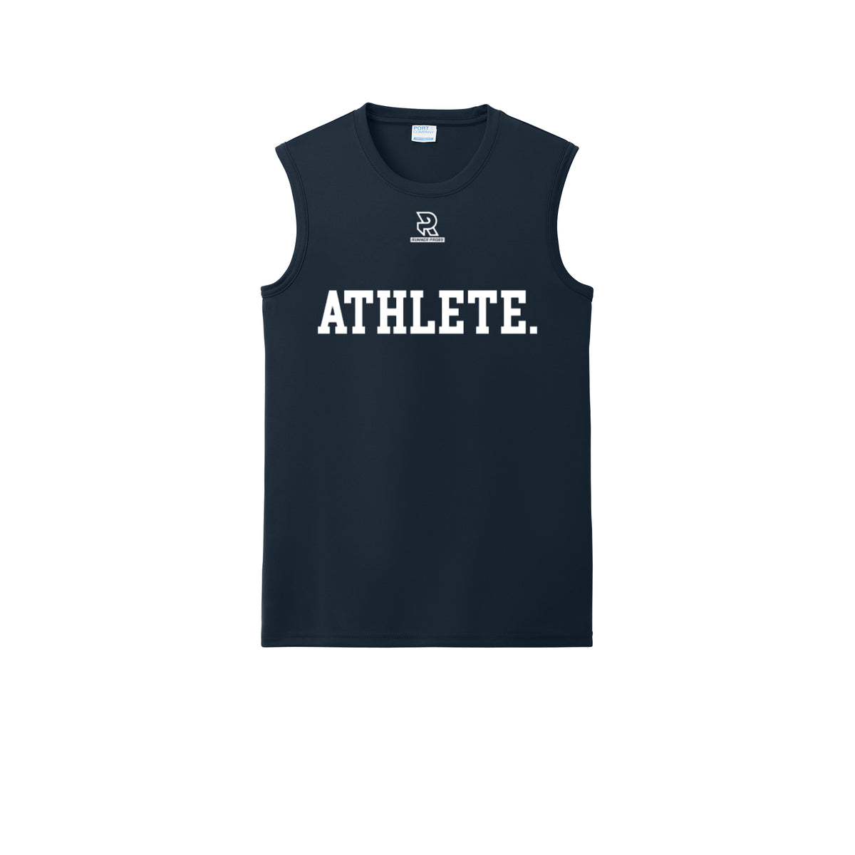 ATHLETE (Black) - Sleeveless Performance Tee