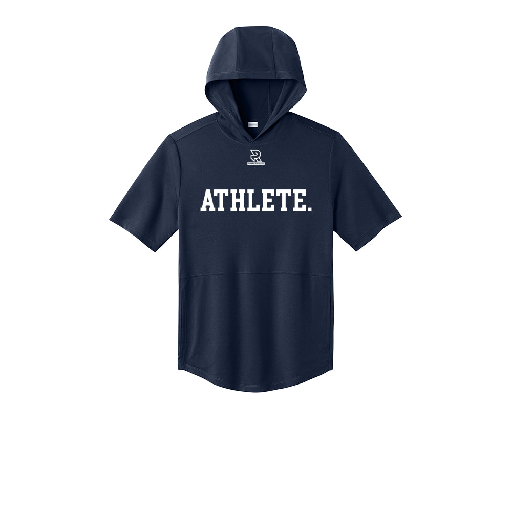 ATHLETE (Black) - Short Sleeve Performance Hoodie