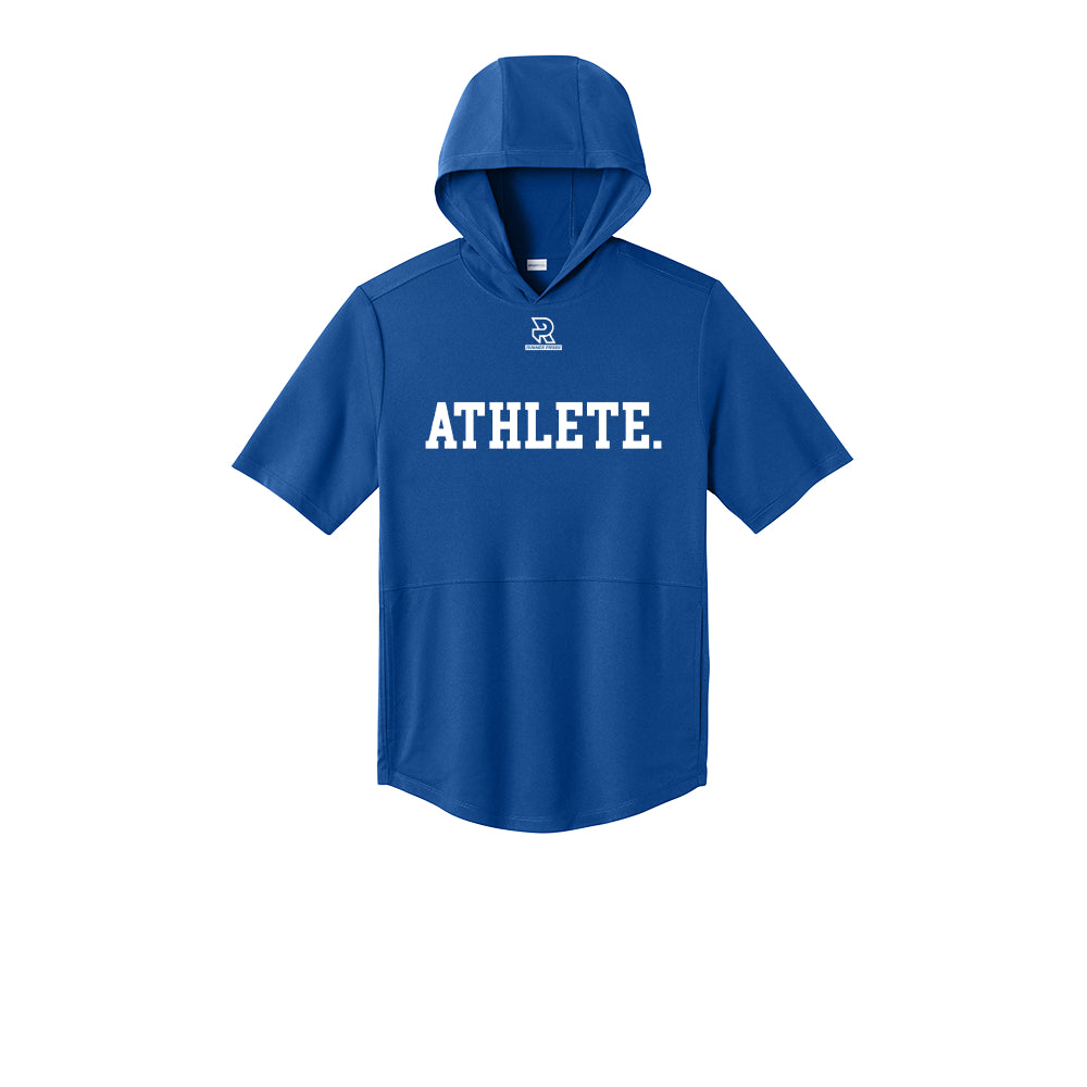 ATHLETE (Black) - Short Sleeve Performance Hoodie