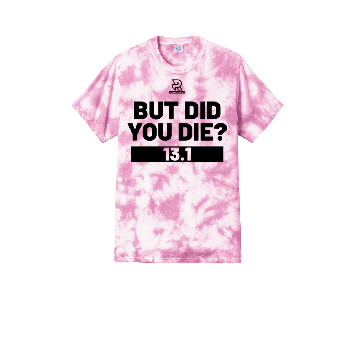 BUT DID YOU DIE? 13.1 (Black) - Short Sleeve Tie Dye Cotton Tee