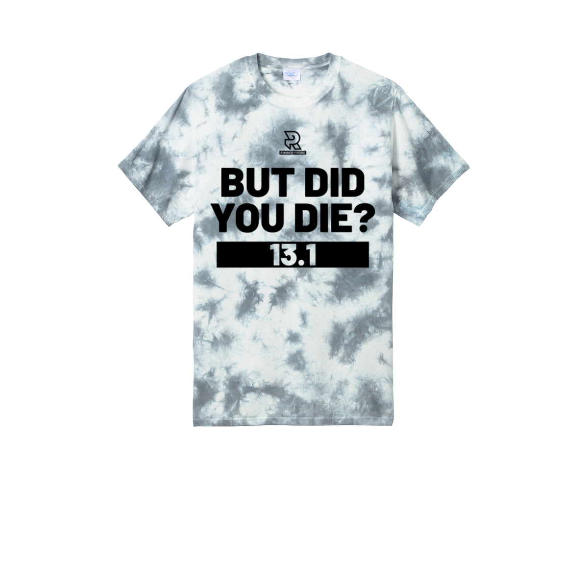 BUT DID YOU DIE? 13.1 (Black) - Short Sleeve Tie Dye Cotton Tee