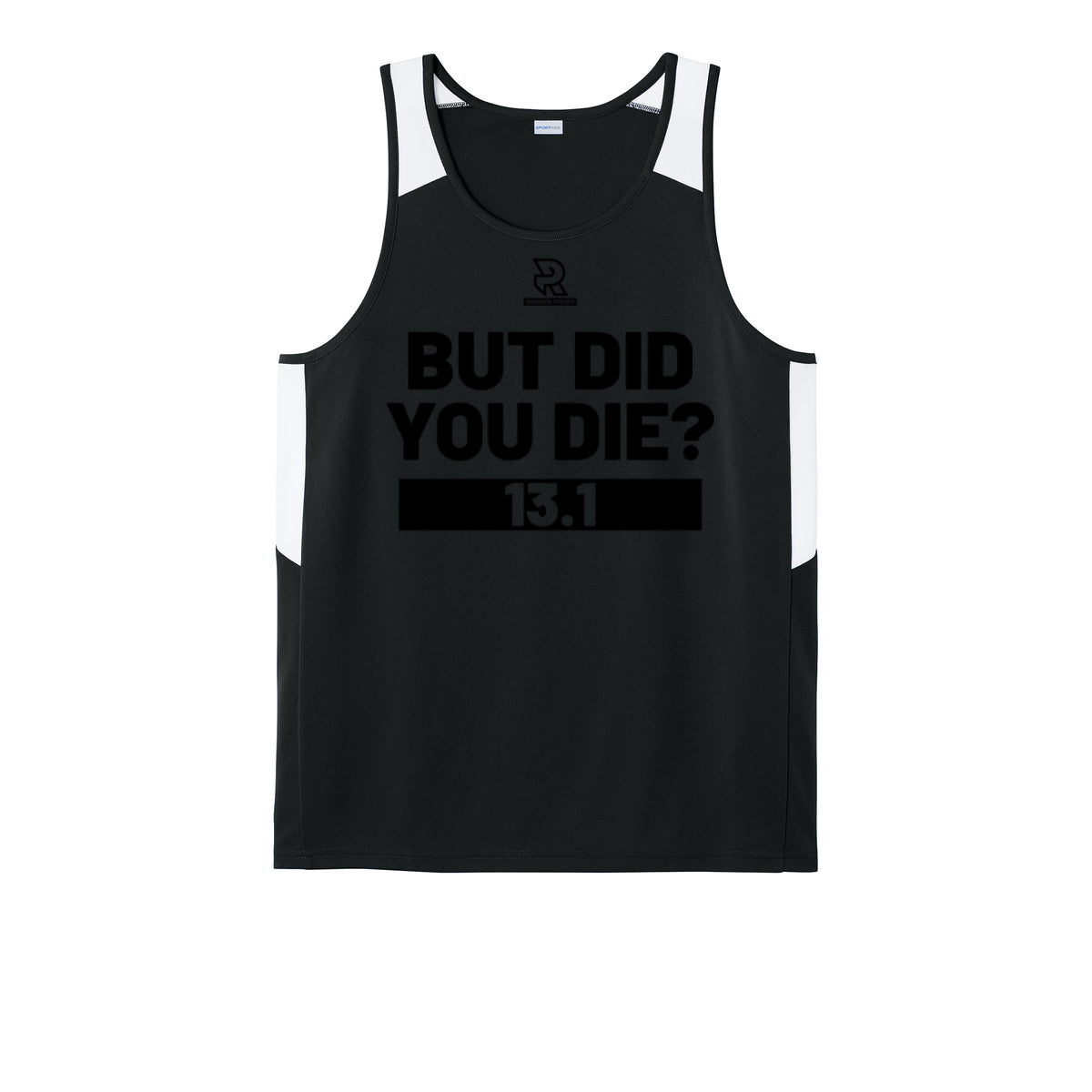 BUT DID YOU DIE? 13.1 (Black) - Mens Club Track Tank