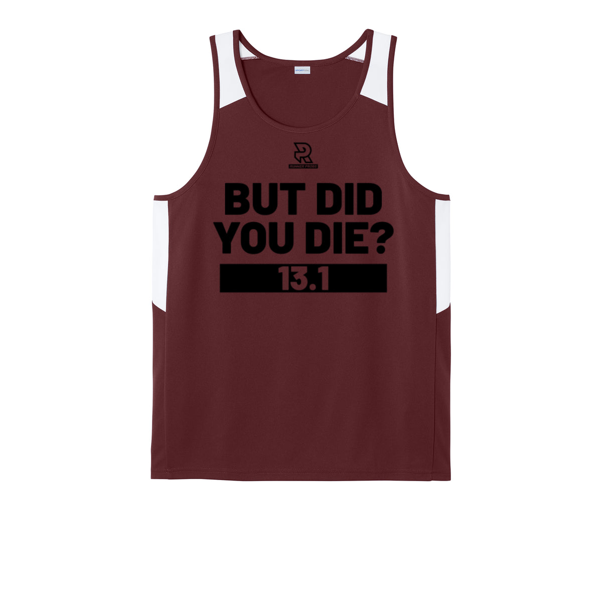 BUT DID YOU DIE? 13.1 (Black) - Mens Club Track Tank
