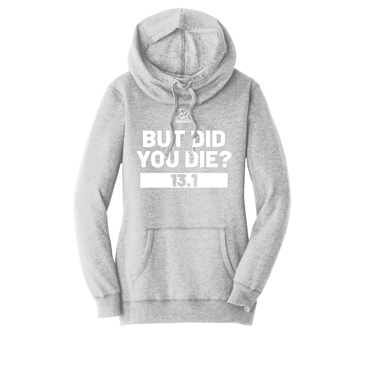 BUT DID YOU DIE? 13.1 (Black) - Womens Lightweight Fleece Hoodie