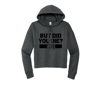 BUT DID YOU DIE? 26.2 (Black) - Womens Fleece Hoodie