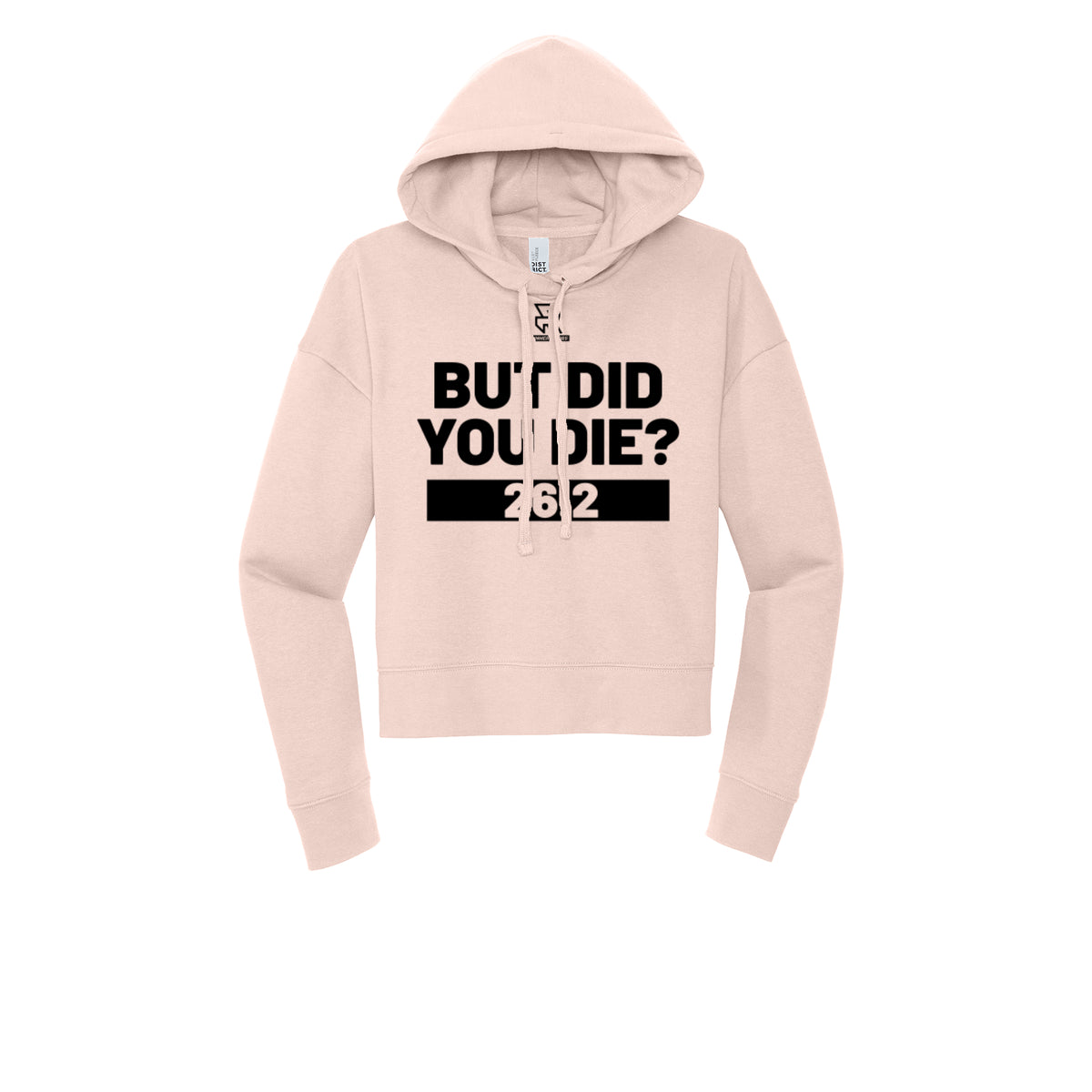 BUT DID YOU DIE? 26.2 (Black) - Womens Fleece Hoodie