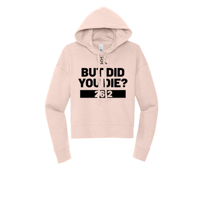 BUT DID YOU DIE? 26.2 (Black) - Womens Fleece Hoodie
