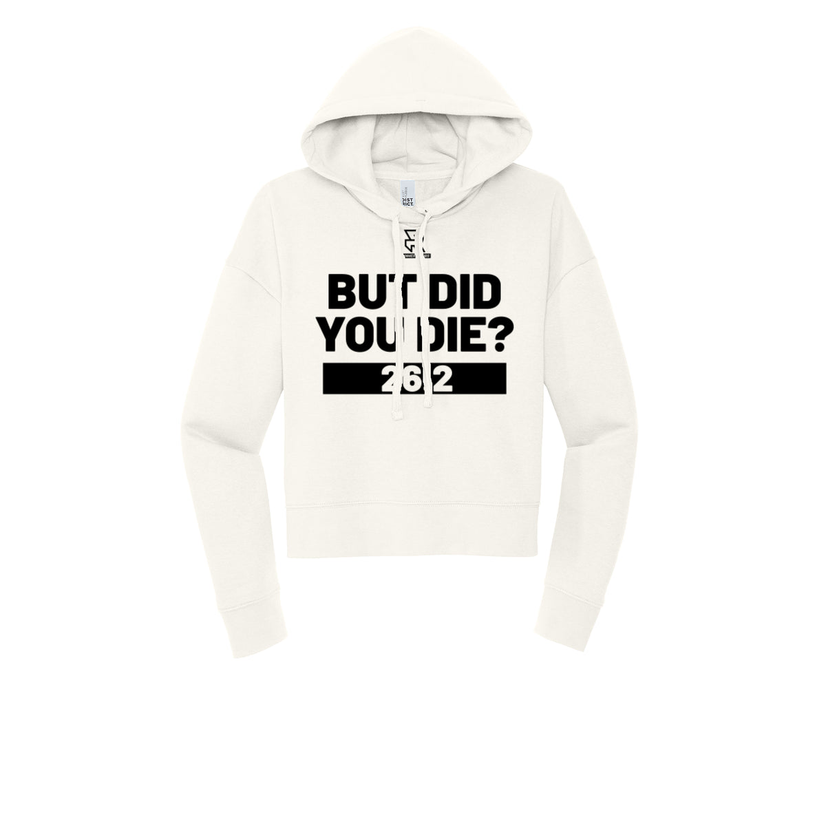 BUT DID YOU DIE? 26.2 (Black) - Womens Fleece Hoodie