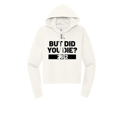 BUT DID YOU DIE? 26.2 (Black) - Womens Fleece Hoodie