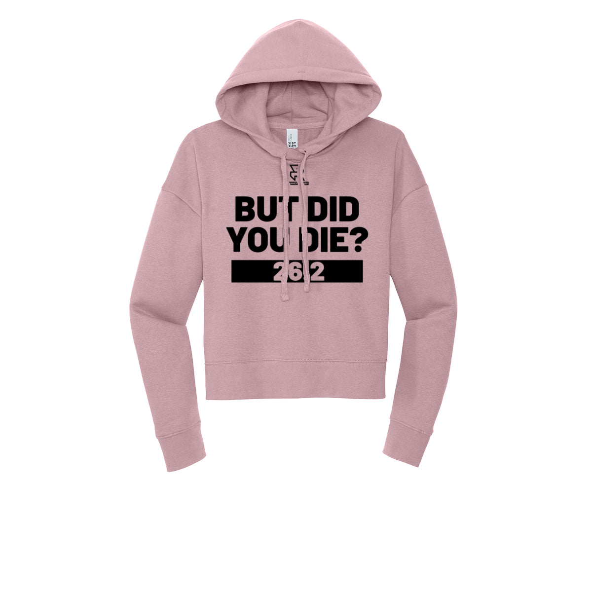 BUT DID YOU DIE? 26.2 (Black) - Womens Fleece Hoodie