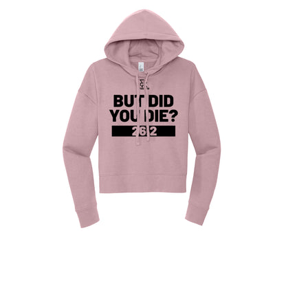 BUT DID YOU DIE? 26.2 (Black) - Womens Fleece Hoodie