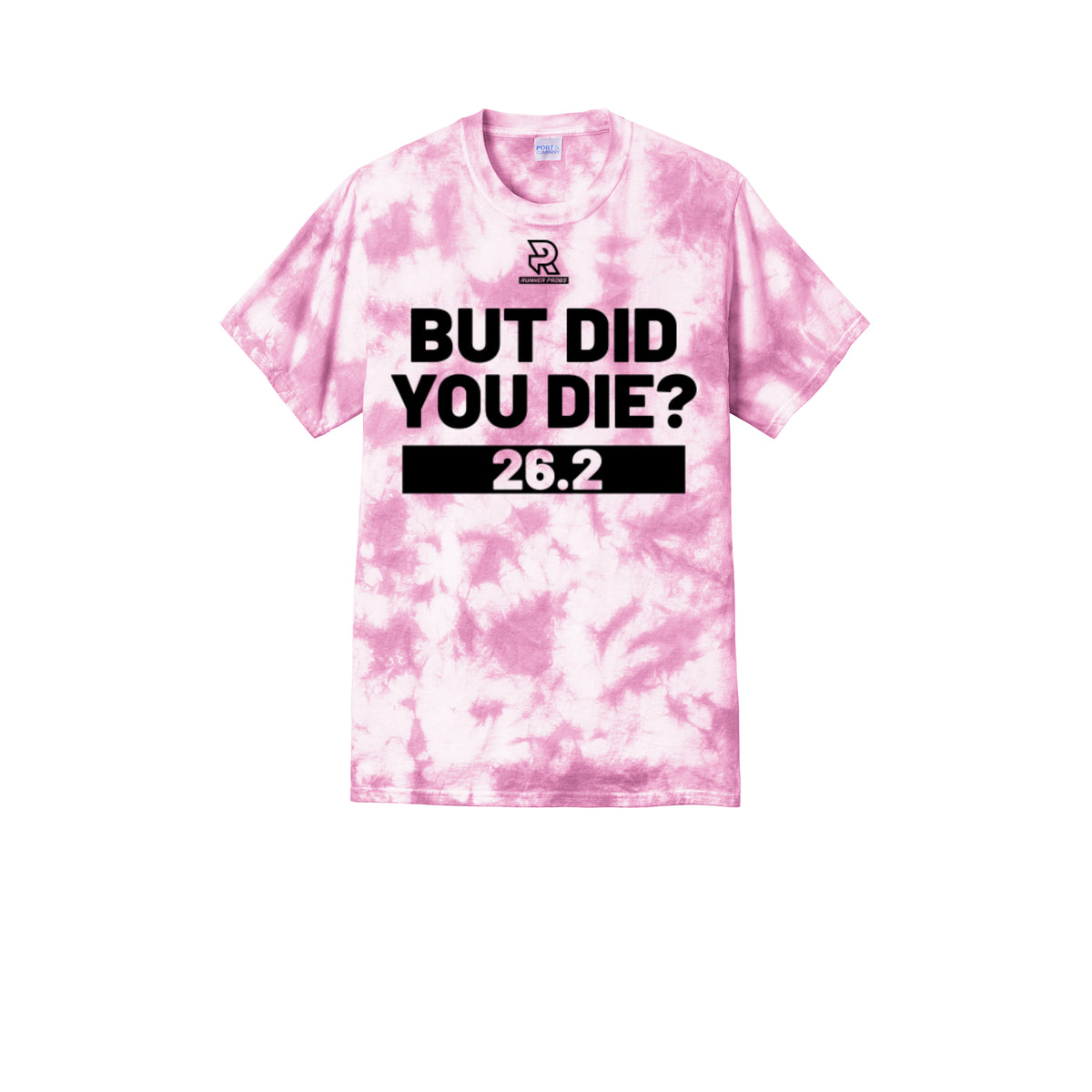BUT DID YOU DIE? 26.2 (Black) - Short Sleeve Tie Dye Cotton Tee