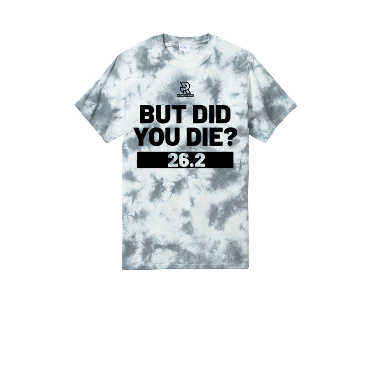 BUT DID YOU DIE? 26.2 (Black) - Short Sleeve Tie Dye Cotton Tee