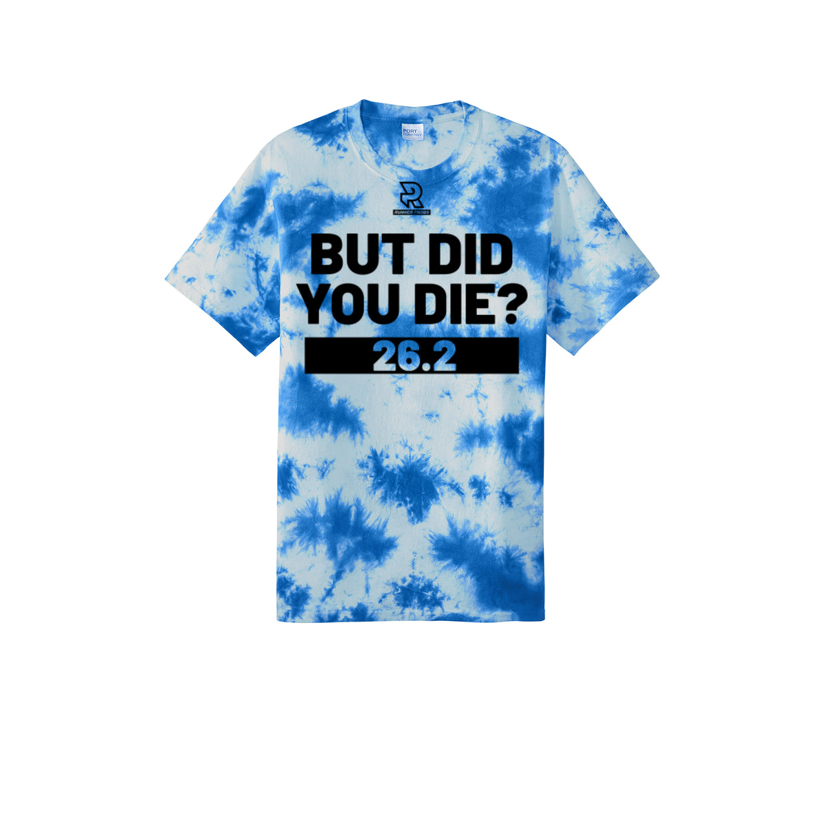 BUT DID YOU DIE? 26.2 (Black) - Short Sleeve Tie Dye Cotton Tee