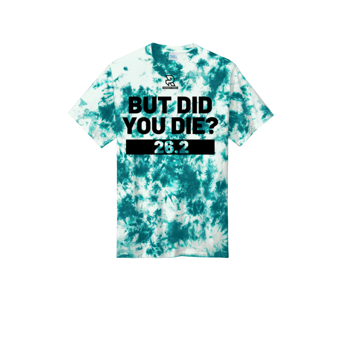 BUT DID YOU DIE? 26.2 (Black) - Short Sleeve Tie Dye Cotton Tee