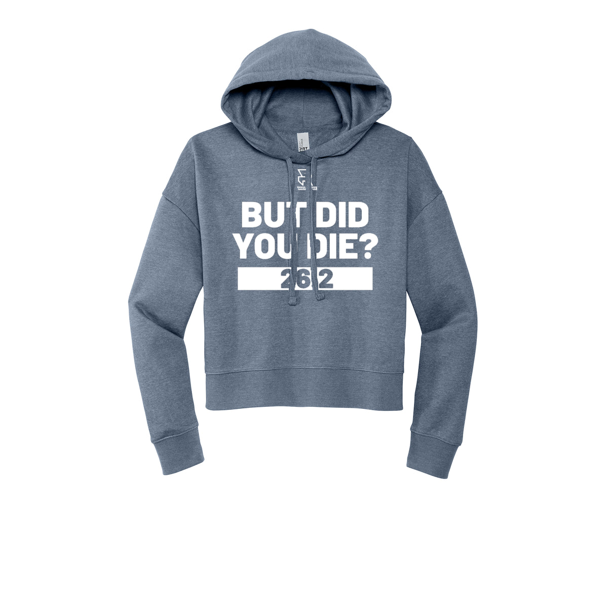 BUT DID YOU DIE? 26.2 (White) - Womens Fleece Hoodie