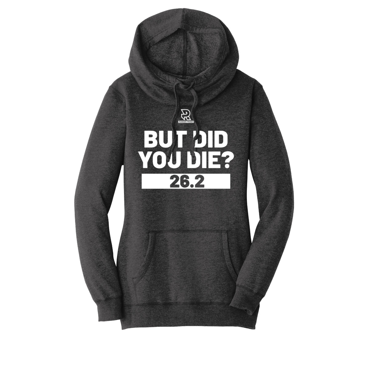 BUT DID YOU DIE? 26.2 (White) - Womens Lightweight Fleece Hoodie