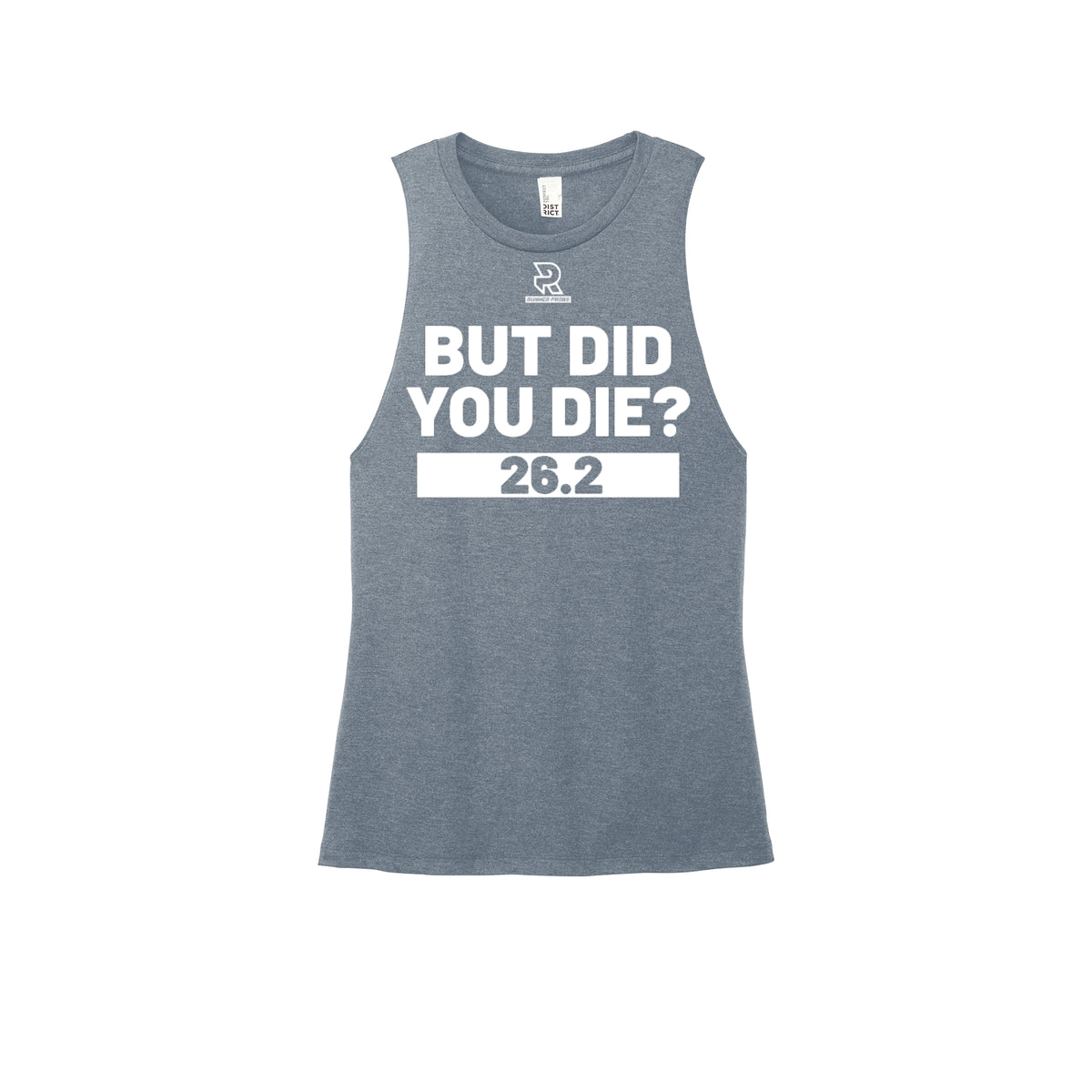 BUT DID YOU DIE? 26.2 (Black) - Womens Perfect Tri Muscle Tank