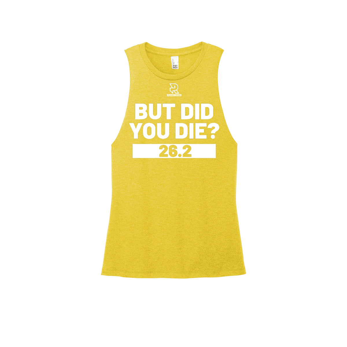 BUT DID YOU DIE? 26.2 (Black) - Womens Perfect Tri Muscle Tank