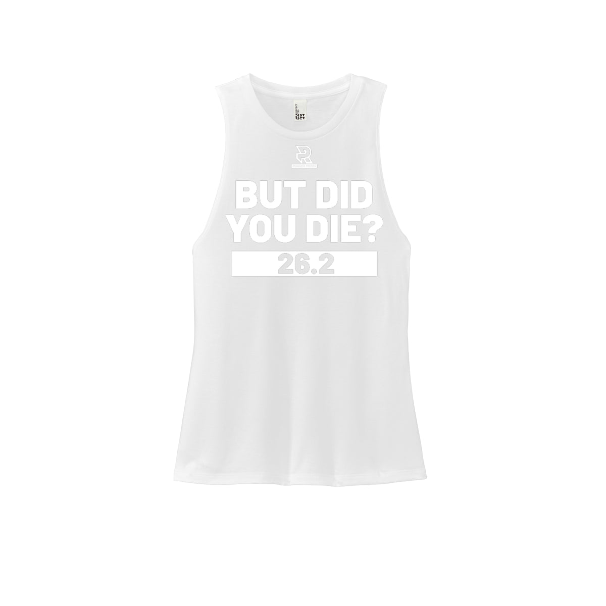 BUT DID YOU DIE? 26.2 (Black) - Womens Perfect Tri Muscle Tank