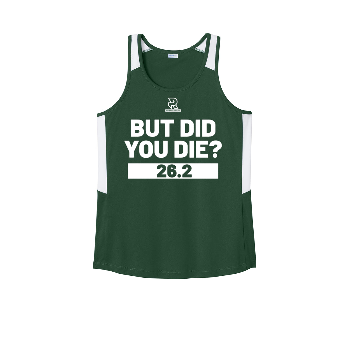BUT DID YOU DIE? 26.2 (Black) - Womens Club Track Tank