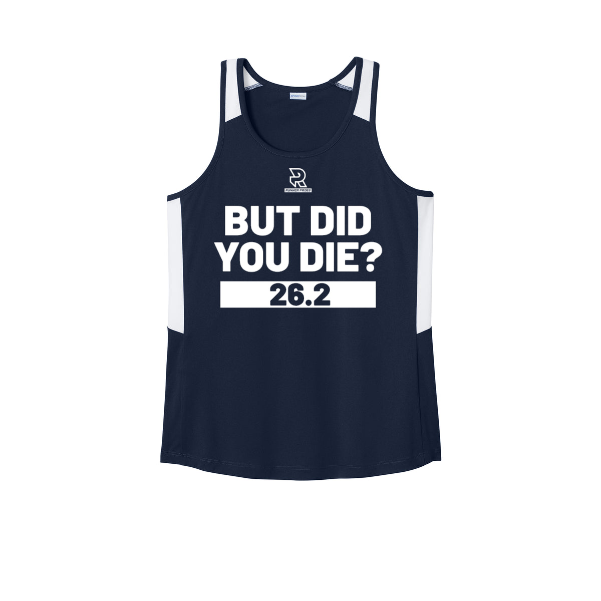 BUT DID YOU DIE? 26.2 (Black) - Womens Club Track Tank