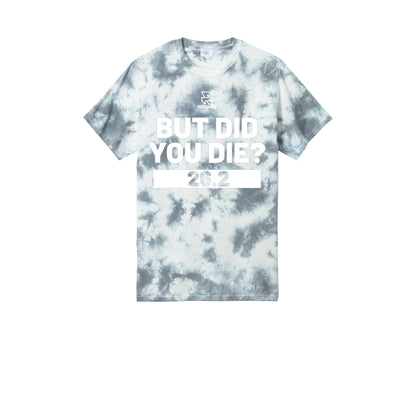 BUT DID YOU DIE? 26.2 (White) - Short Sleeve Tie Dye Cotton Tee