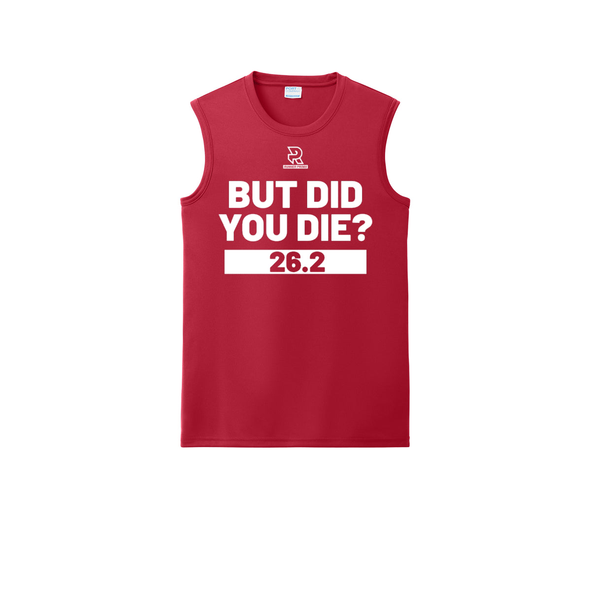 BUT DID YOU DIE? 26.2 (Black) - Sleeveless Performance Tee