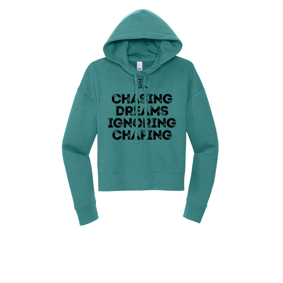 CHASING DREAMS (Black) - Womens Fleece Hoodie