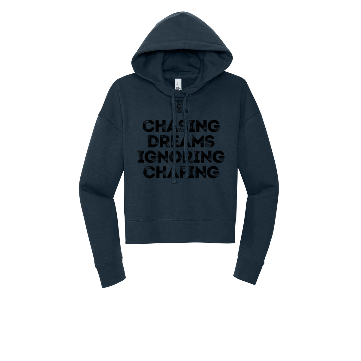 CHASING DREAMS (Black) - Womens Fleece Hoodie