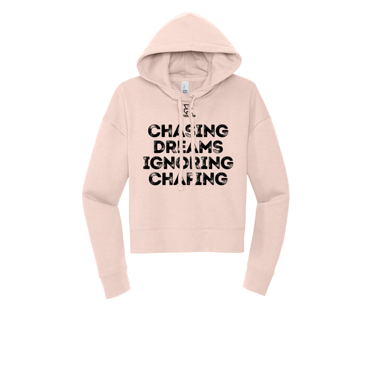 CHASING DREAMS (Black) - Womens Fleece Hoodie