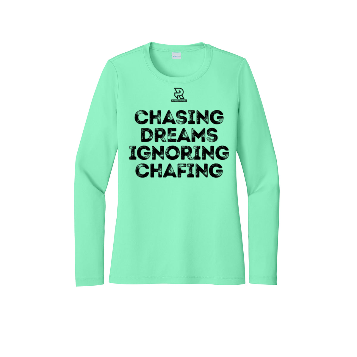 CHASING DREAMS (Black) - Womens Pro Long Sleeve Performance Tee
