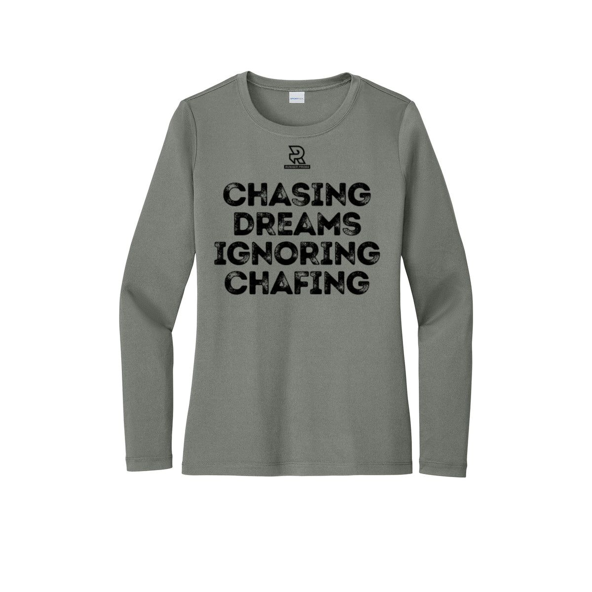 CHASING DREAMS (Black) - Womens Pro Long Sleeve Performance Tee