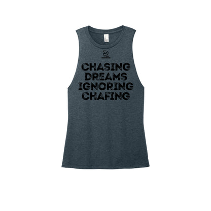 CHASING DREAMS (Black) - Womens Perfect Tri Muscle Tank